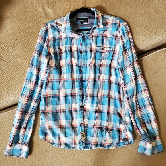 BUFFALO cotton linen shirt size L - Picture 4 of 4